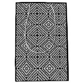 Trendy Zwart-Wit Aztec Design Gift Bag Medium Cadeauzakje (Voorkant)