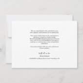 Trendy Zwart Wit Chic bruiloft Fotocollage Bedankkaart (Achterkant)