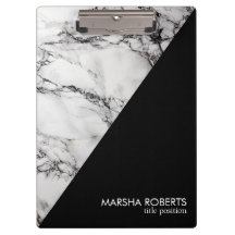 Trendy zwart-wit driehoek marmeren steen