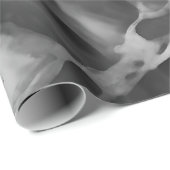 Trendy zwart-wit faux marmer cadeaupapier (Rol Hoek)