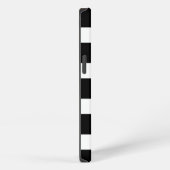 Trendy zwart-wit gestreept iPhone hoesje (Rechterkant)