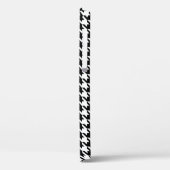 Trendy zwart-wit houndstooth-controlepatroon Case-Mate iPhone case (Achterkant / Links)