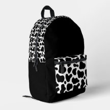 Trendy zwart-wit koeienprintpatroon