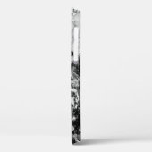Trendy zwart-wit marmer Case-Mate iPhone case (Achterkant / Links)