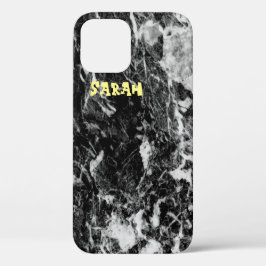 Trendy zwart-wit marmer Case-Mate iPhone case