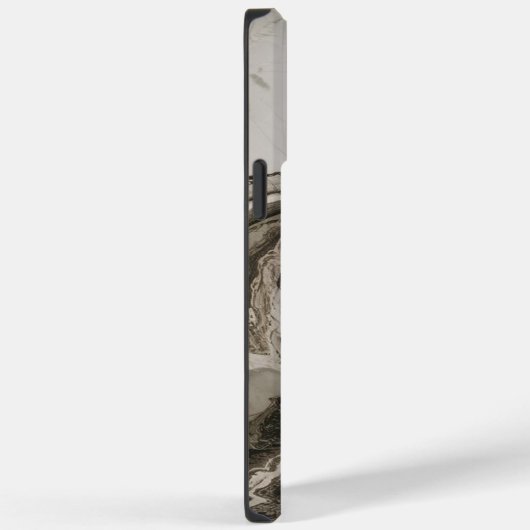 Trendy Zwart Wit Marmer Cool Case-Mate iPhone Case (Achterkant / Rechts)