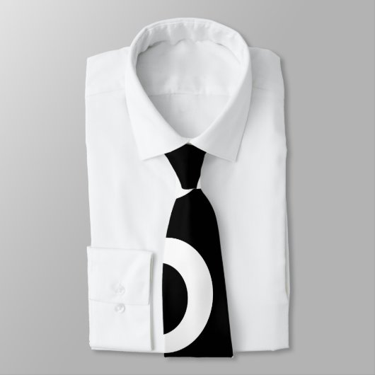 Trendy zwart-wit retro ontwerp. Douane Stropdas (Gebonden)