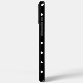 Trendy Zwart & Wit Stippenpatroon Persoonlijke Naa Case-Mate iPhone Case (Achterkant / Links)