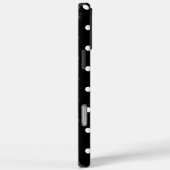 Trendy Zwart & Wit Stippenpatroon Persoonlijke Naa Case-Mate iPhone Case (Achterkant / Rechts)