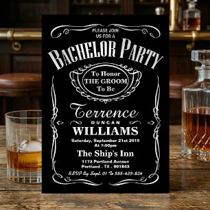 Trendy Zwart & Wit Typografie Jongensfeest Kaart