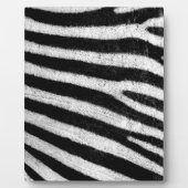 Trendy zwart wit zebra strepen fotoplaat (Voorkant)