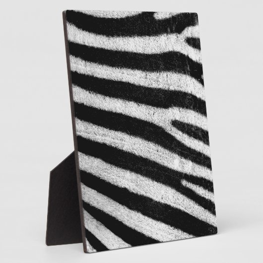 Trendy zwart wit zebra strepen fotoplaat (Zijkant)
