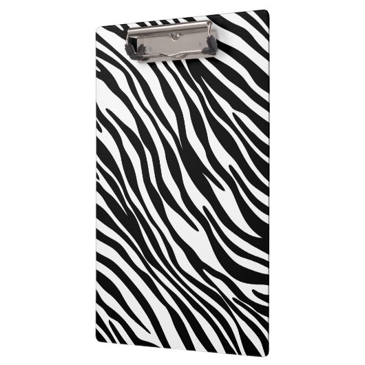 Trendy Zwart-witte Gestreepte Klembord van de Druk (Links)