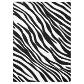 Trendy Zwart-witte Gestreepte Klembord van de Druk (Achterkant)