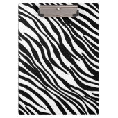 Trendy Zwart-witte Gestreepte Klembord van de Druk (Voorkant)