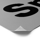 Trendy Zwart-Witte Smoothie Poster (Hoek)