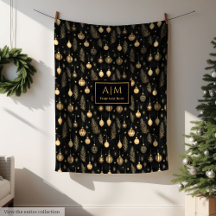 Trendy zwarte en gouden aquarel minimalistische th
