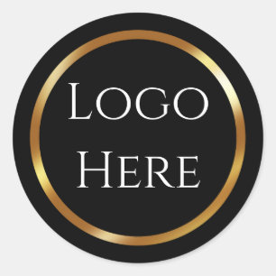 Trendy zwarte en gouden Sticker