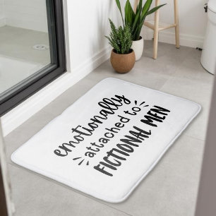 Trendy Zwarte en Witte Grappige Boekentegeltje Cad Badmat
