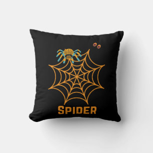 trendy zwarte spinnenweb mooie kussen