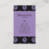 Trendy Zwarte van het Damast van het Visitekaartje (Achterkant)