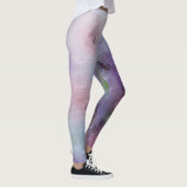 TrendyRoze Blauw Paarse Pastel Colors Sjabloon Chi Leggings (Rechts)