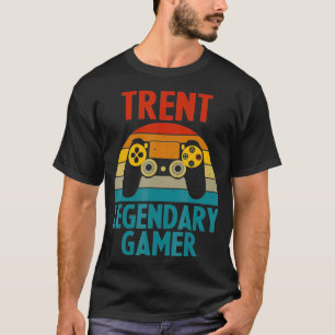 TRENT Gift Name Persoonlijk Funny Gaming Geek Bir T-shirt