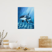 Trent Orca Moordwalvis Print Alle maten (Keuken)