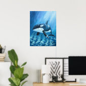 Trent Orca Moordwalvis Print Alle maten (Thuiskantoor)