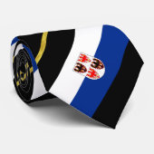 Trentino-Alto Adige gestreepte vlag Stropdas (Opgerold)