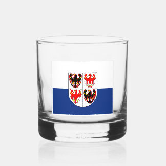 Trentino Alto Adige vlag (Italiaanse regio) Whisky Glas