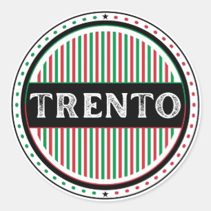 Trento City Pride Embleem – Italiaanse identiteit Ronde Sticker