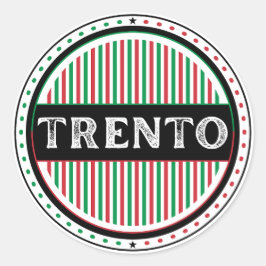Trento City Pride Emblem – Italian Identity Ronde Sticker