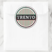 Trento City Pride Emblem – Italian Identity Ronde Sticker (Tas)