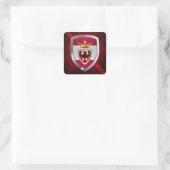 Trento Mettalic Emblem Vierkante Sticker (Tas)