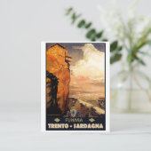 Trento - Sardagna - kabelauto Briefkaart (Staand voorkant)