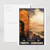Trento - Sardagna - kabelauto Briefkaart (Voorkant / Achterkant)