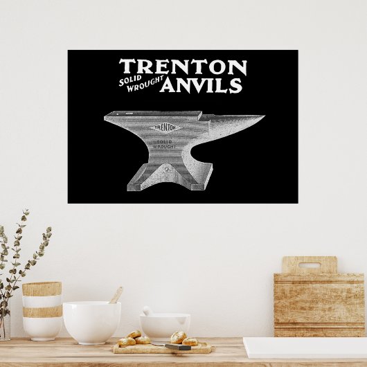  Trenton Anvil Blacksmithing Poster (Keuken)