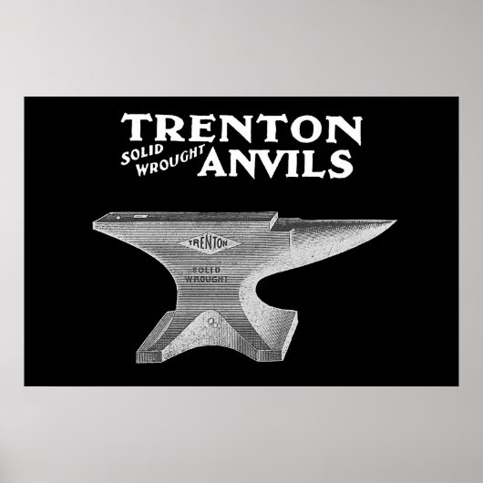 Trenton Anvil Blacksmithing Poster (Voorkant)