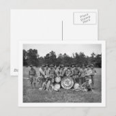 Trenton N.J. Militaire band: begin jaren 1900 Briefkaart (Voorkant / Achterkant)