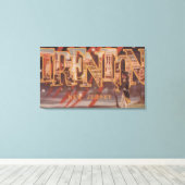Trenton, New Jersey (Revolutionair) Canvas Afdruk (Insitu (Houten vloer))