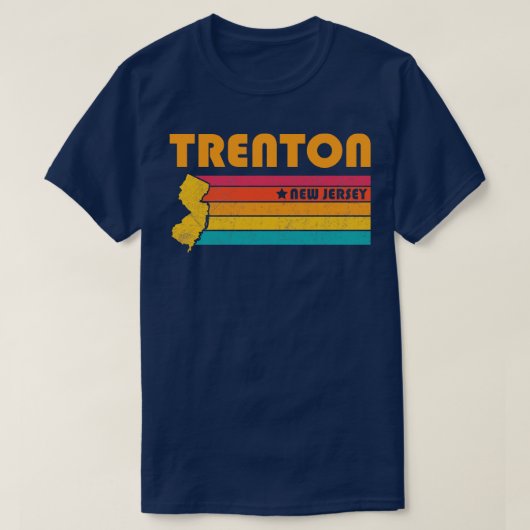 Trenton New Jersey  Verdrietig Souvenir T-shirt (Design voorkant)
