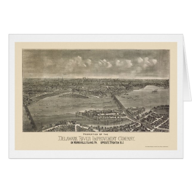 Trenton, NJ Panoramic Map - 1900 (Voorkant Horizontaal)