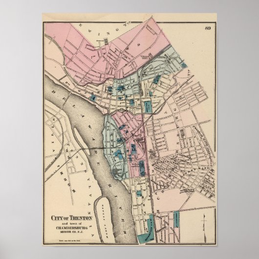 Trenton, NJ Poster (Voorkant)