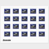  Trenton NJ Poster Vierkante Sticker (Vel)