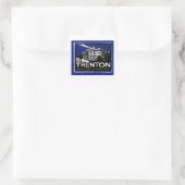  Trenton NJ Poster Vierkante Sticker (Tas)