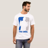Trenz Unltd. Blauw- en grijze pasta T-shirt (Voorkant volledig)