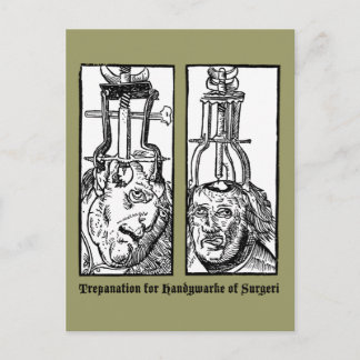 Trepanatie voor handywarke van Surgeri Briefkaart