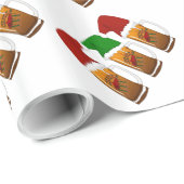Tres Amigos Kerst Cerveza Cadeaupapier (Rol Hoek)