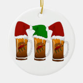 Tres Amigos KerstCerveza Keramisch Ornament (Voorkant)